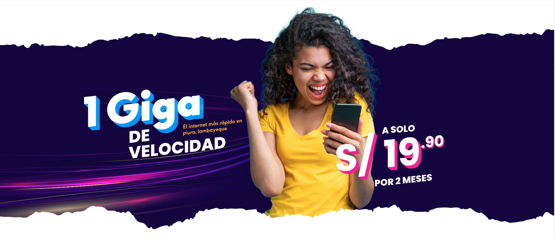 El internet más rapido en piura, lambayeque.